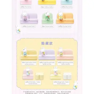 Miffy Blind Box Surrounding Sofa Mobile Phone Stand Play Kawaii Model Hand Desk Cartoon Decoration Doll Toys Birthday Gift