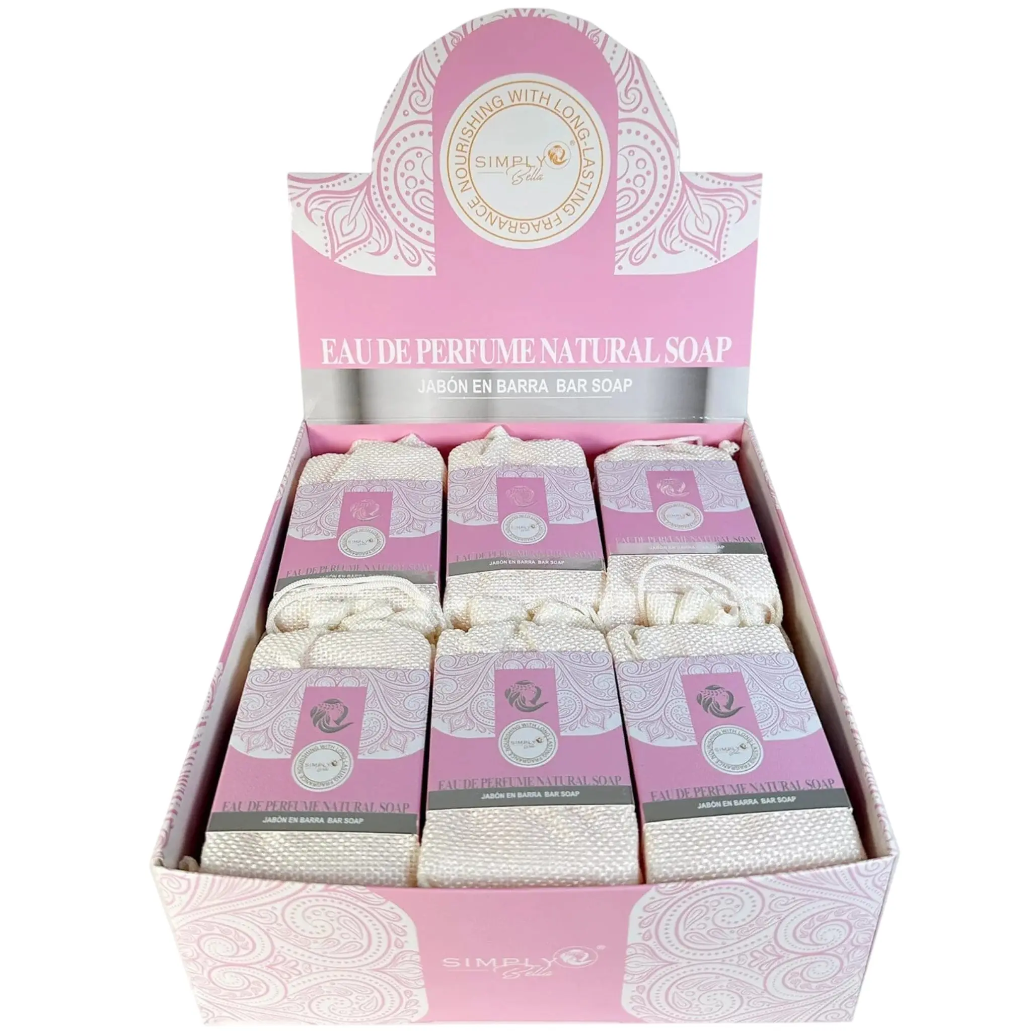 Simply Bella Eau Perfume Natural Soap - Wholesale Display 12 Units (SIM074)