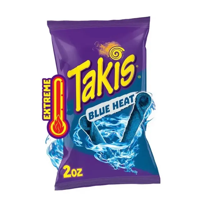 20 pack Takis Blue Heat Rolled Tortilla Chips Bag 2oz