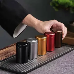 1pc, Stash Jar, Storage Jar, Airtight Smell-Proof Aluminum Stash Jar, Sealed Odor-proof Box, Sturdy Box, Pills Storage Jar, Smoking Accessaries, Coffee Storage Canisters