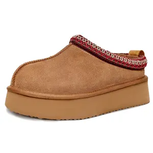 Fur Boots Platform Slippers For Women Fluffy Boots Mini Boots Fuzzy Boots Slippers For Women Outdoor and Indoor Snow Shoes For Women Winter Shoes Women