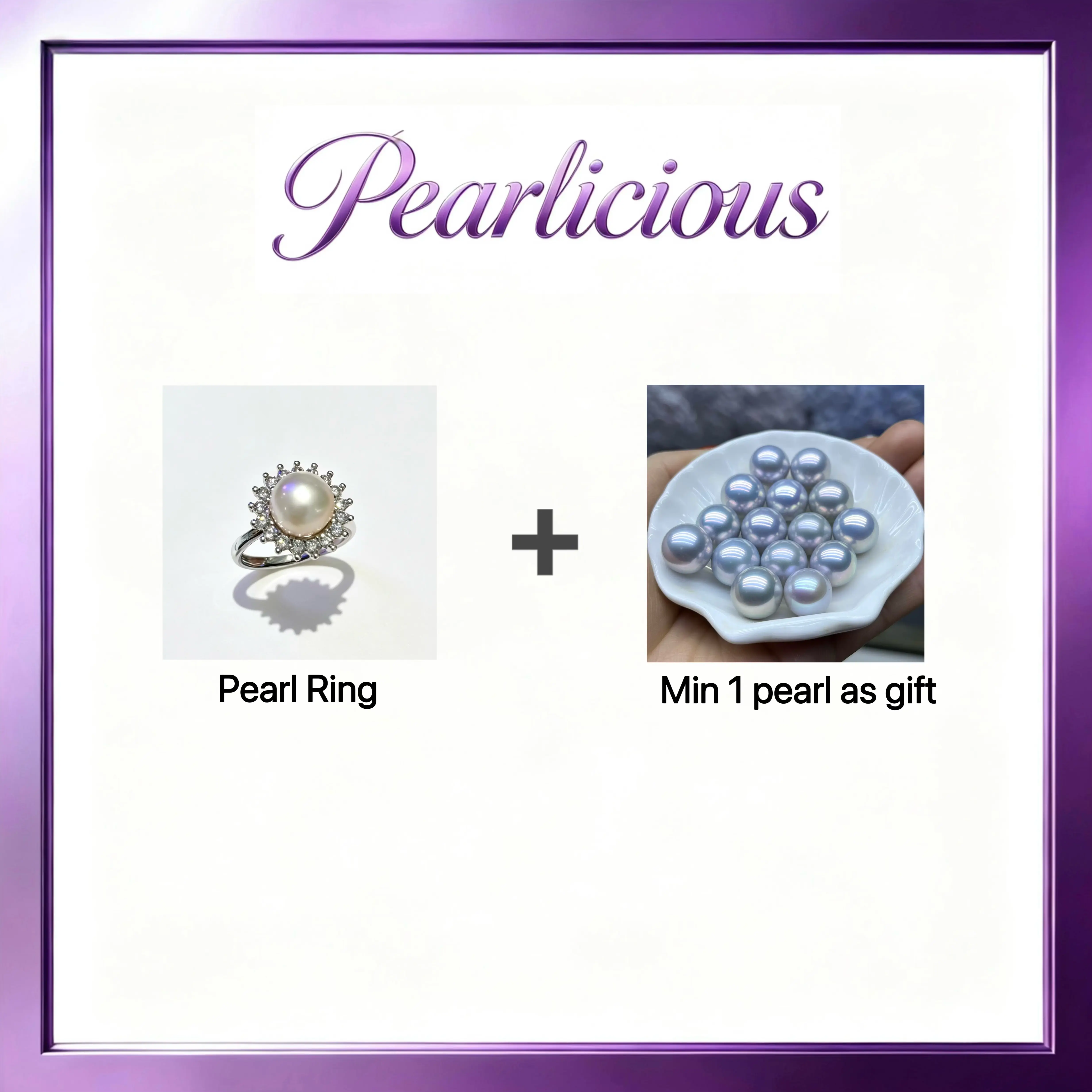 Pearl pendant with Freshwater Silver Queen pearl Gift (1 Pearl)[live opening] / Freshwater Pearl Pendant Random Pearl Color In Jewelery