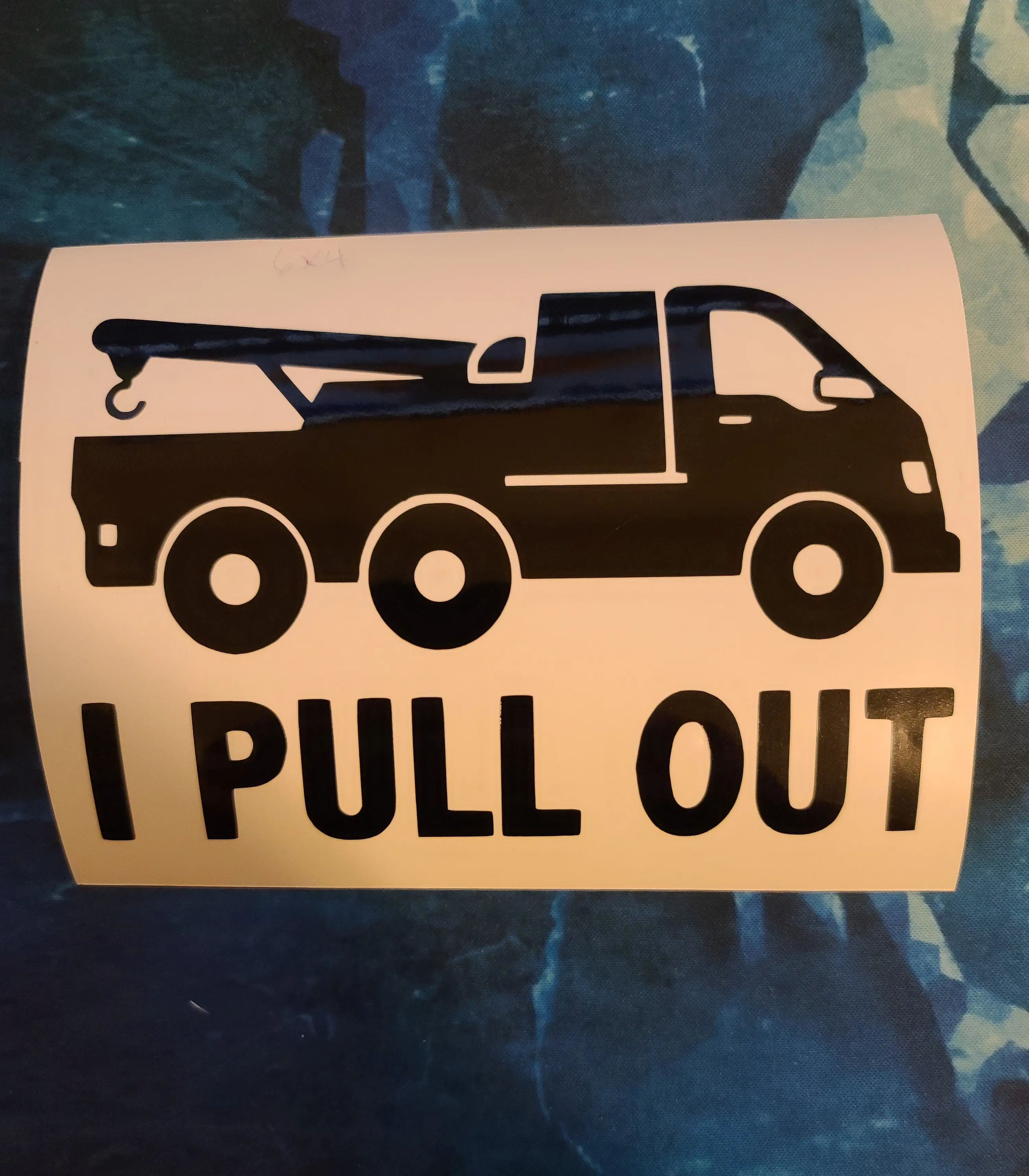 Tow Truck 6x5 Vinyl Decal