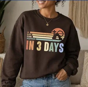 Christian A Lot Can Happen In 3 Days Unisex Sweater, Faith Based Easter's Day Gifts, Inspirational Religious Tee
