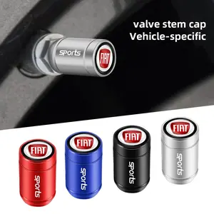 4pcs Aluminum Alloy Styling Car Wheel Tire Air Valve Caps For FIAT Abarth Pulse Panda Tipo Strada 600 500X Mobi Doblo Fullback Freemont Toro Qubo Fiorino Aegea Punto