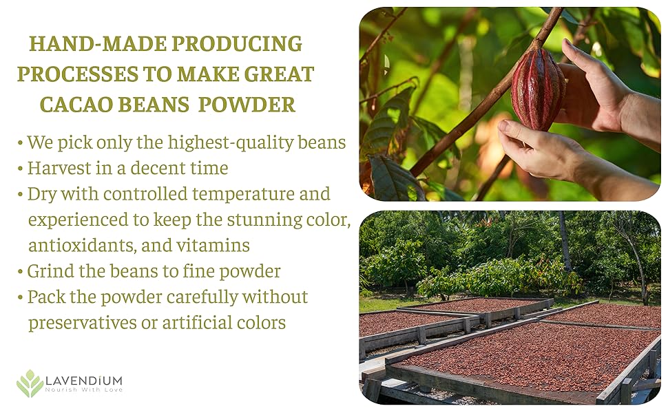 【FreshDrinkUS】 25oz (1.56 lbs) Cacao Powder, 100% Natural & Pure Cacao Powder, Unsweetened Cacao Powder, Rich Chocolate Flavor, Perfect for Baking & Smoothies, Non-GMO, Gluten-Free, Chocolate Beverage