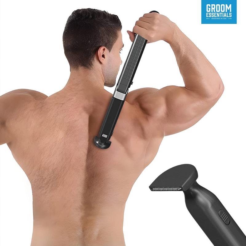 Cordless Back Shaver Trimmer with Handle