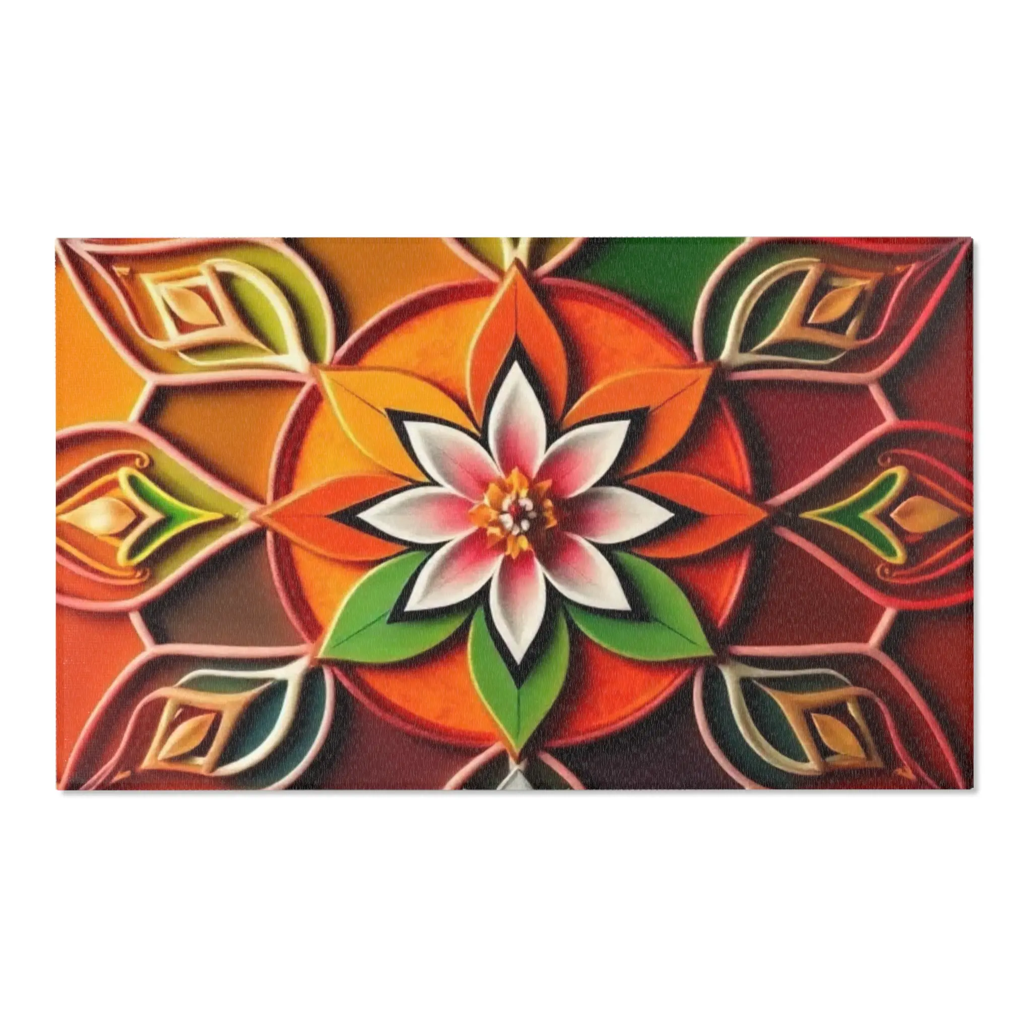 Celestial Mandala & Ancient Malive Prayer Rug, Stylish Functional Area Rug for Spiritual Home Decor, Unique Meditation Mat & Traditional
