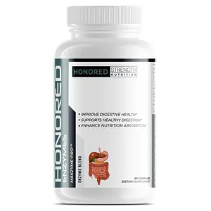 Honored Strength Nutrition - Honored Enzymes - Digestion Supplement (60 Servings)
