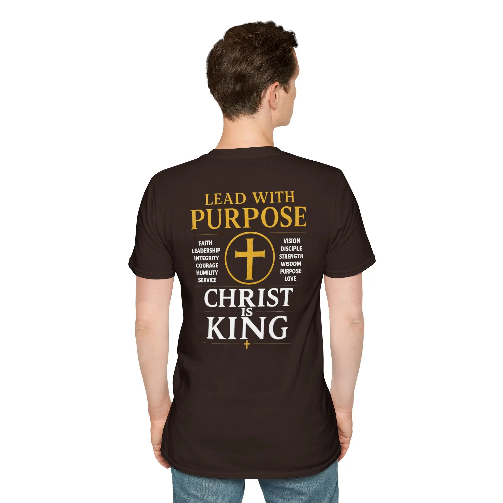 Lead With Purpose Christian T-Shirt — "Christ Is King" Faith Graphic Tee