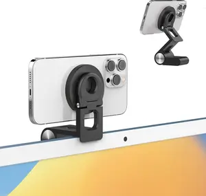 Continuity Camera Mount for Desktop  & iMac, Detachable  Webcam Mount, Adjustable  Phone Stand for  16 Pro/Max 15/14/13/12 and  TV 4K Display OS Ventura