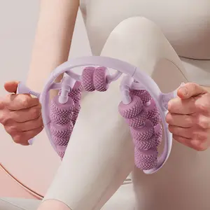 👯 ‍ ♀️ Leg Massager with Ring Clip Roller |   Calf Muscle Relax & Thigh Toning |   Yoga Wheel Assistant Body Care