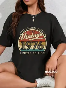 100% Cotton Vintage 1976 Limited Edition 46 Years Old 46th Birthday T-Shirt