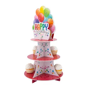 Happy Birthday Balloon Party Treat Stand