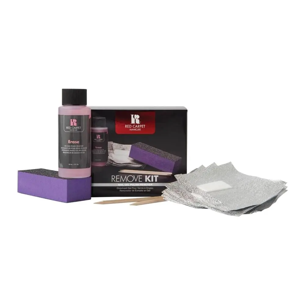 Red Carpet Manicure Gentle Gel Remover Kit for Damage-Free At-Home Nail Care, Professional Removal System, Polish, Gel Polish Remover, Quick And Gentle Removal, Nail Polish, Contains Acetone