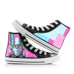 JOJO's Bizarre Adventure Anime Merchandise Canvas Shoes, Unisex Casual Sneakers, Student Sports Shoes, Korean Style Fashion Shoes Footwear Closed