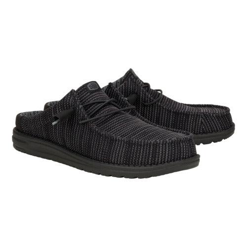 HEYDUDE Wally Slip Stretch Sox – Mens Comfortable Slip on Shoe Textured Design Platform Footwear