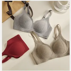 New Seamless Lingerie for Women Small Breasts Gathering No Steel Rings Breast Retraction Anti-Sagging Beautiful Back Fixed Cup Bra