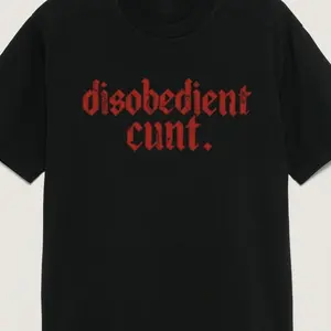 Funny Shirts Graphic – "disobedient-cult " Statement Shirt for Men & Women, Gift for Her and Him, Vibes, Love, Top