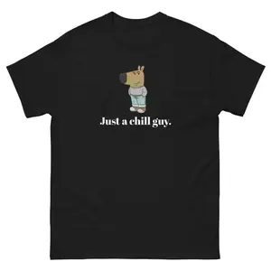 😎[Graphic Hoodie]Just a Chill Guy Unisex Tee Funny Chill Guy Shirt Meme T-Shirt Classic Short Sleeve Casual Top Trendy Everyday Streetwear Graphic Tee For Men Women Fans Lovers Collectors Enthusiasts Humor Supporters Trendy Gift