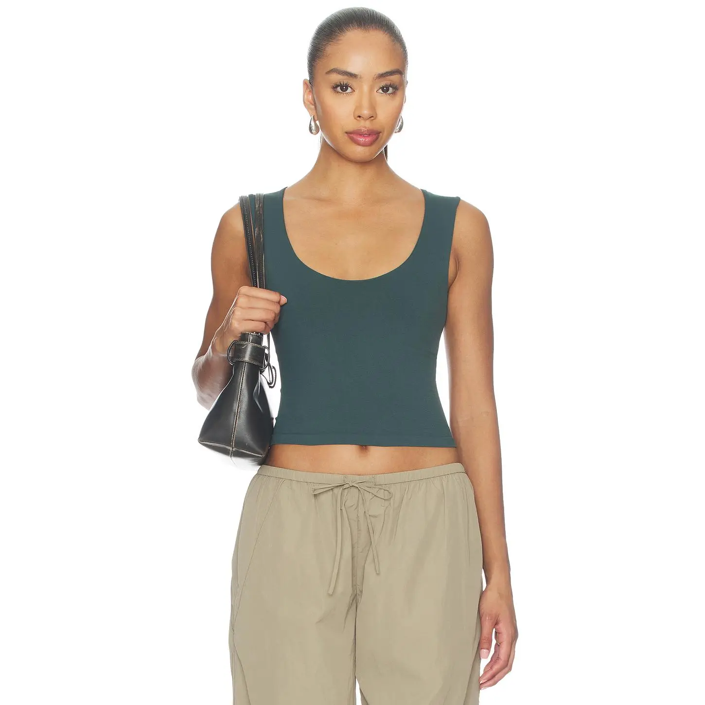Free People Clean Lines Muscle Cami in Midnight Mountain Free People Clean Lines Muscle Cami in Midnight Mountain