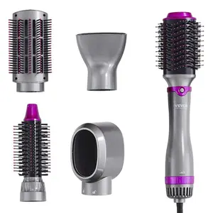 VEVOR Hair Air Styler and Dryer Brush, 5 - in - 1 Multi Hair Styler with 3 Brushes 2 Nozzles, Ionic Blow Dryer Brush, Reduced Heat Damage, High - Speed Styling Tool for Volumizing Straightening CurlingVEVOR Super Brand Day