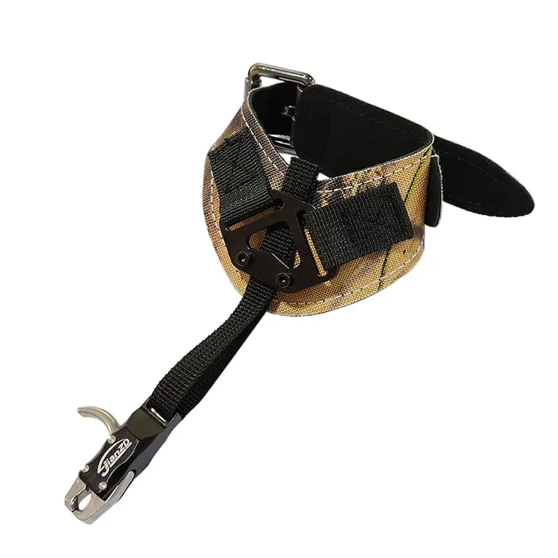 Archery Compound  camo color Bow Release Aids Trigger 360° Adjustable Wristband Release Aids for Adults Youth  Hunting Shooting