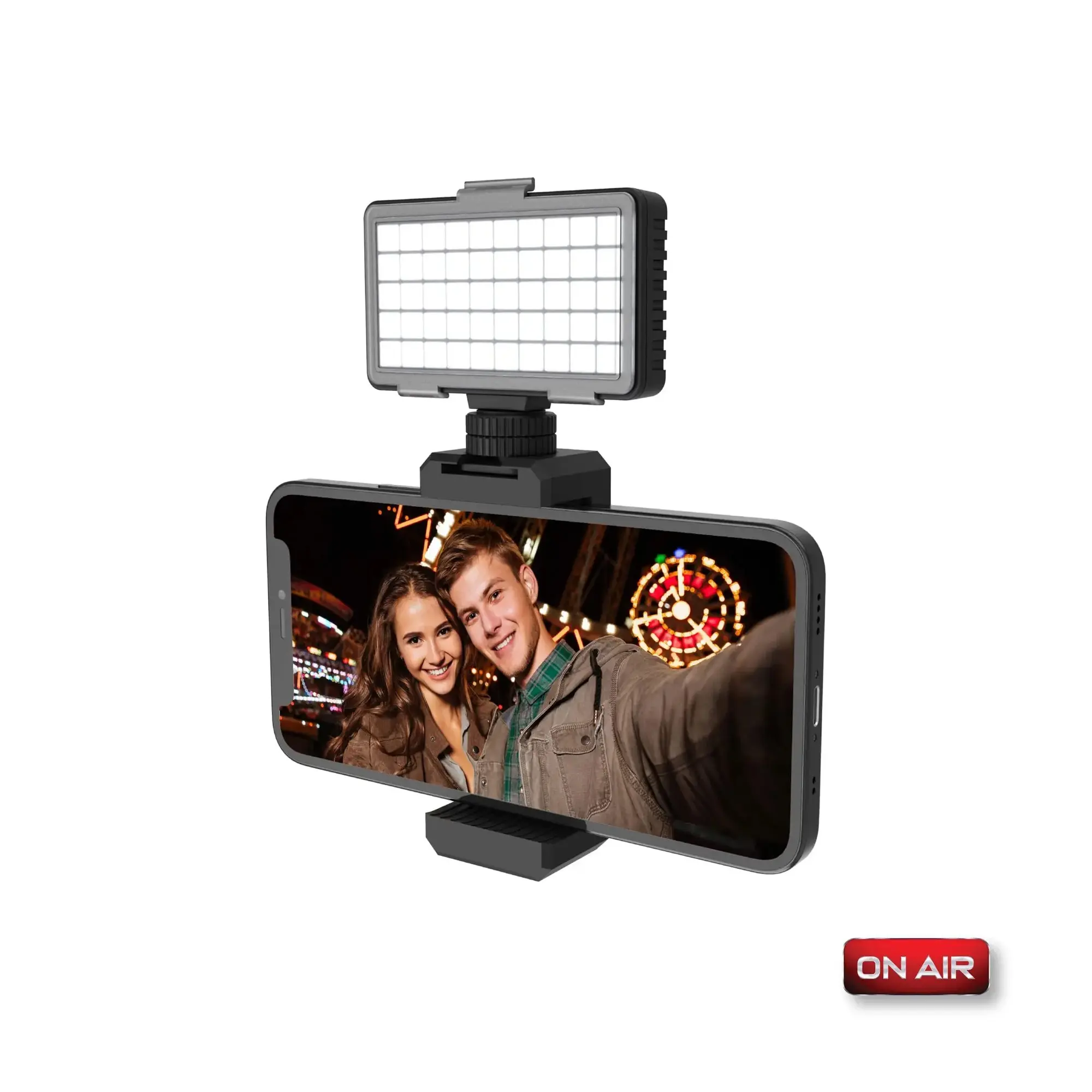 Phone Video Light for Content Creators – Clip-On LED Selfie Light for TikTok, Vlogging & Night Selfies | Works iPhone & Android