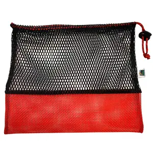 Agate Bag - Mesh Collecting Bag - Red - Rocks, Mushrooms, Beach Treasures - USA Made