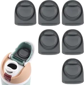 6 Pack Rubber Seal Replacement Stopper, Compatible with Owala Freesip 24oz 32oz Water Bottle Spout Lid-Silicone Gasket Replacement Parts (Gray)