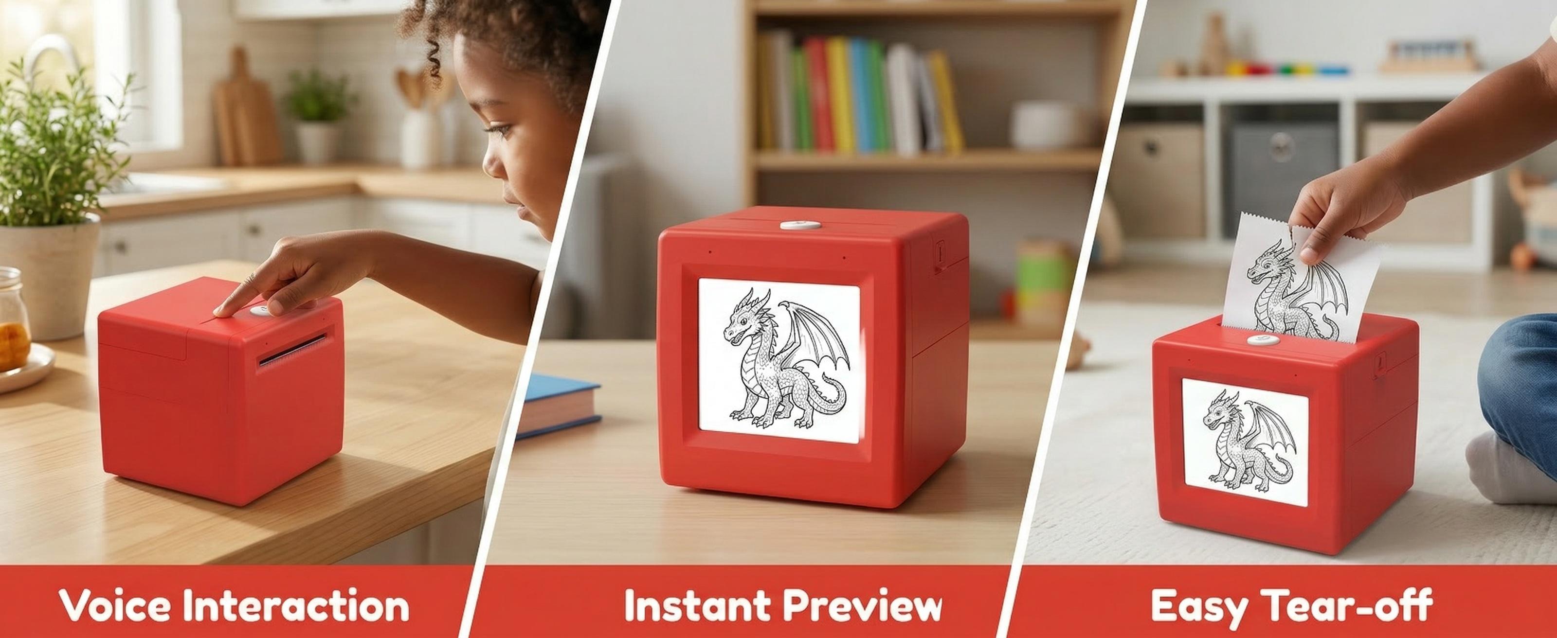 AI Voice Mini Printer: Wireless Portable Smart Gadget | Kids Learning & Creative Toy, DIY Craft & Home Office Must-Have-YY AI Voice Mini Printer: Wireless Portable Smart Gadget | Kids Learning & Creative Toy, DIY Craft & Home Office Must-Have-YY