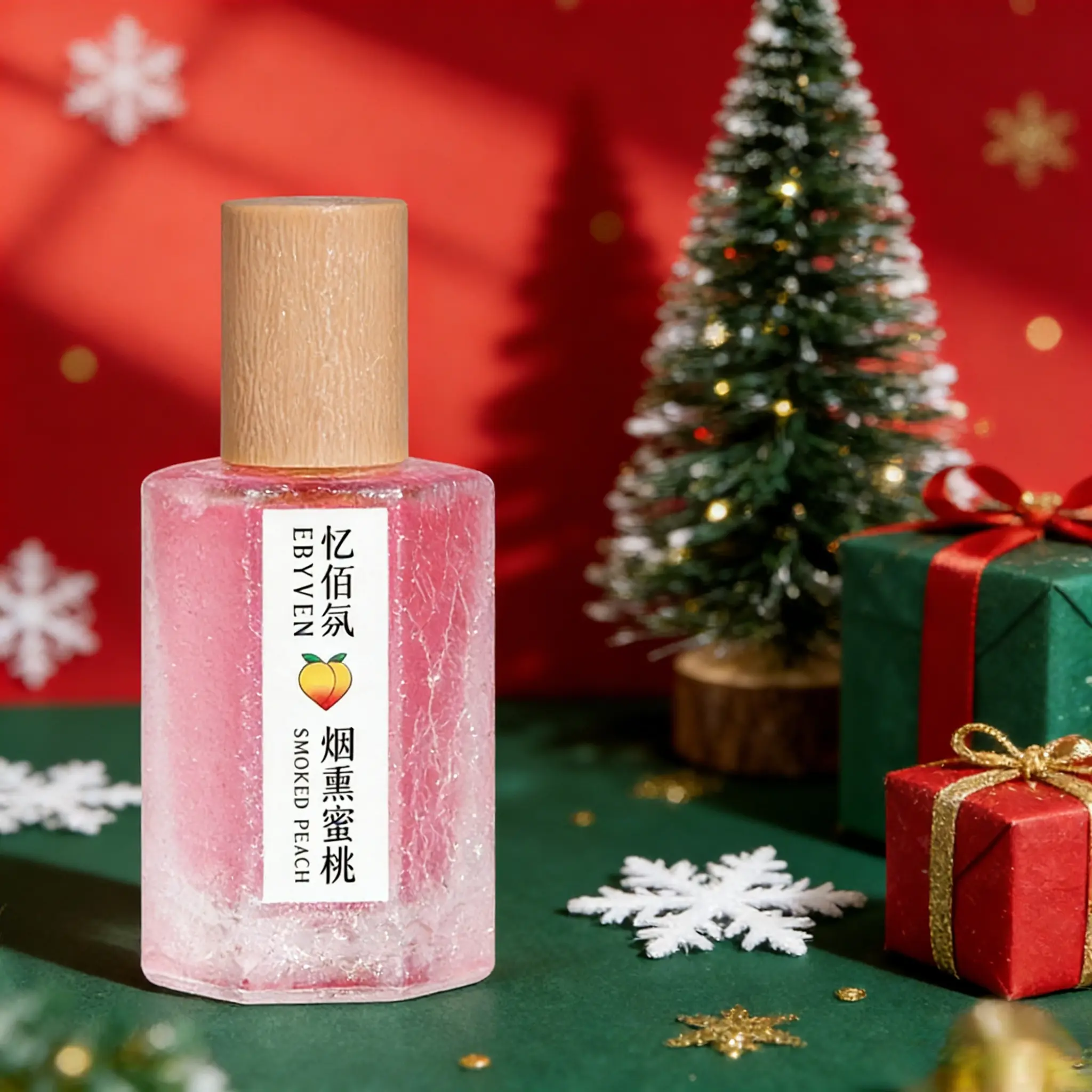 Memories Fruit Series Perfume-50ML, Christmas Gift, Smoky Peach Scent, Fruity Sweet Floral, Flower Fruit Fragrance, Fresh Natural Long-Lasting Fragrance, Peach Scented Fragrance, Suitable for Daily Use & Gifts
