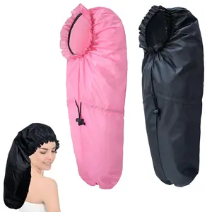 Large Shower Caps for Braids, 2 PCS Waterproof Shower Caps for Women Long Hair, Reusable Large Size Bath Caps Hair Bonnets for Thick Curly Hair