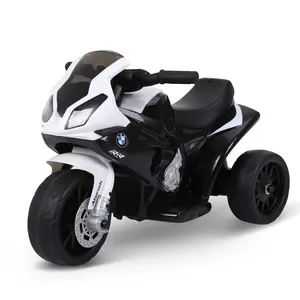 6V Kids Motorcycle, Toddler Motorcycle with Headlight, Music, 3 Wheeled Electric Motorcycle for Kids, Gift for Boys & Girls, Black