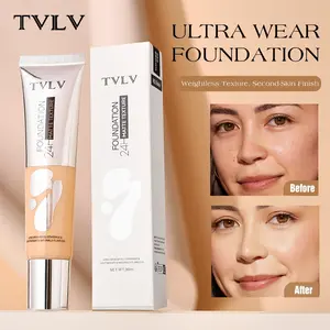 Waterproof Liquid Foundation Bb Cream, Long-Lasting Oil Control Concealer Moisturizing Matte Finish, Single Item Beauty Cream Makeup