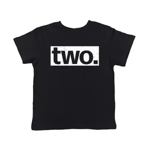 Funny Birthday T Shirts for Toddlers Two Three Four and Five Year B-day Tees For Young Kids Funny Toddler Shirts Funny Birthday Apparel Childrens Graphic Tees Black -
