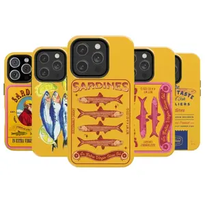 Sardine Fish Phone Case, Fish Phone Case, Nautical Cover, Fish Lovers Gift, Case For Fan, Case for IP 16 15 14 13 12 11 Pro Max Plus X
