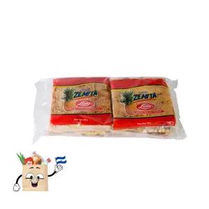 Zemita Lido Salvadoran zemita snack 4 Units in a Packet 100g Each Pineapple Logo Authentic Taste