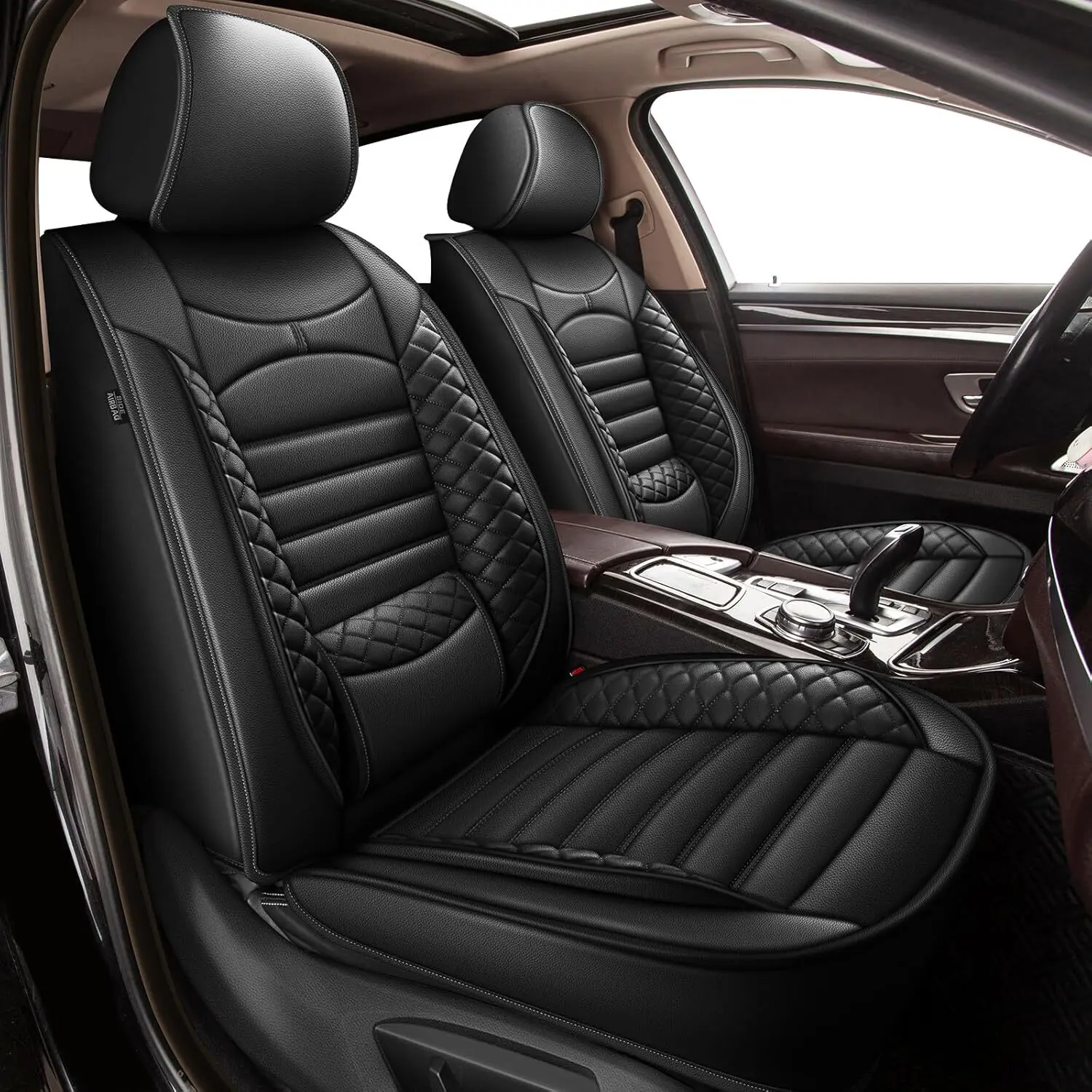 Car Seat Covers,Full Set 2/5 Seats Custom Fit for Ford Maverick 2022-2025 2026,Leather Car Seat Cover Seat Cushion Protector,Airbag Compatible Waterproof, Car Seats Covers, Auto Seat Protectors