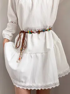 Women's Bohemian Style Belt, Fashionable Retro Waistband, Versatile Ethnic Design, Perfect for Daily Wear and Office