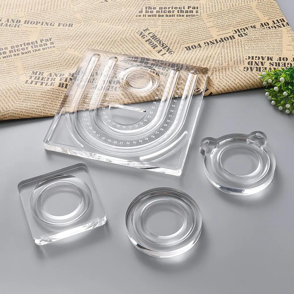 1pc Acrylic Beading Design Board Suitable Bracelet Display Stand for Jewelry Making Necklaces Crafts Tray Practical Display