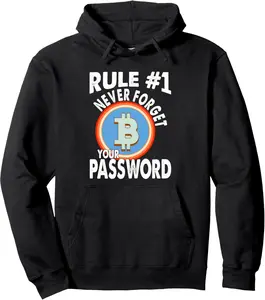 Bitcoins Gold For Bitcoiner Crypto Miner Password Pullover Hoodie