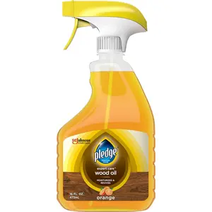 Pledge Wood Oil, Expert Care, Trigger, Orange Scent, 16 oz (Pack of 6)