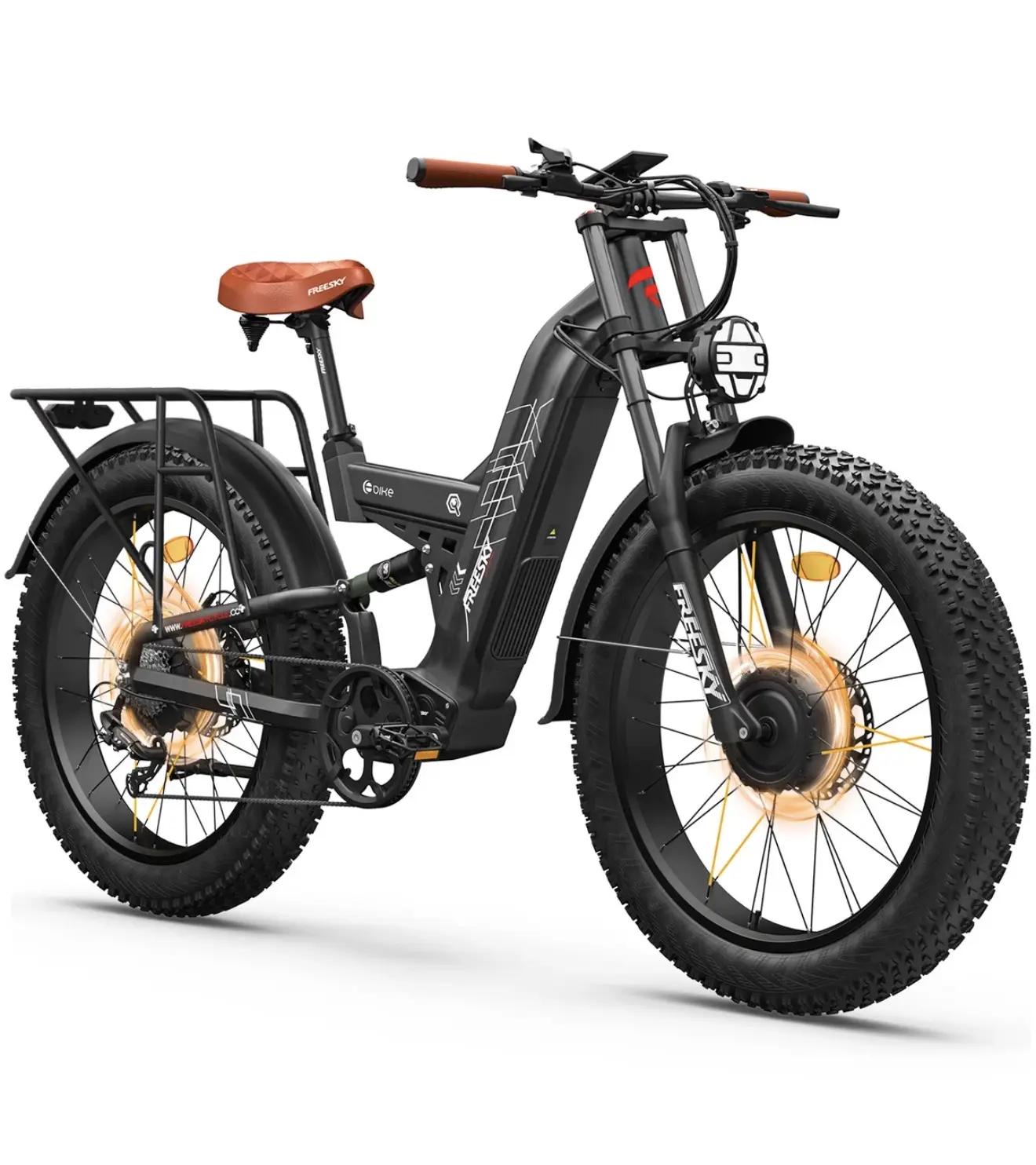4000W Dual Motor Electric Bike 120 miles Range LG Battery 40MPH for Adults