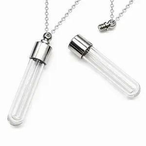 2 Blood Vial Necklace, Fillable Locket, Urn Necklace, Ashes Pendant, Couples Necklace, Christmas Gift ideas, Gift for Girlfriend, Witch, Vampire Perfect for Any Occasion,