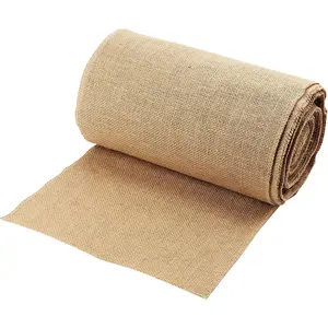 12 Inch x 65 Feet Burlap Roll, 21 Yards Jute Burlap, Table Runner Roll for Home