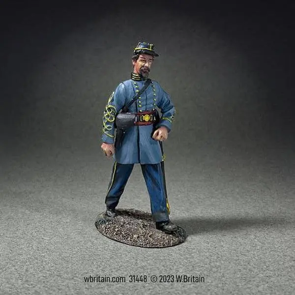 Confederate Infantry Officer Marching