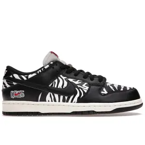 Nike Men's SB Dunk Low OG QS Quartersnacks Zebra Skateboarding Shoes, from StockX