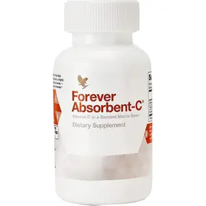 Forever Living Absorbent-C Orange & Honey Flavor with Oat Bran Vitamin C Supplement for Immune Support & Skin Health 100 Chewable Tablets Healthcare Collagen Fitness Edible Dietary Fiber Healthy Beauty