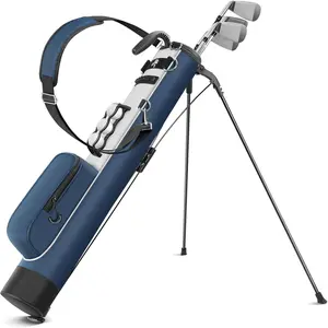 Golf Stand Bag, Small Golf Bag for The Driving Range, Par 3 and Executive Courses, Lightweight Golf Club Carry Bag with Ball Holder and Pockets for Men Women